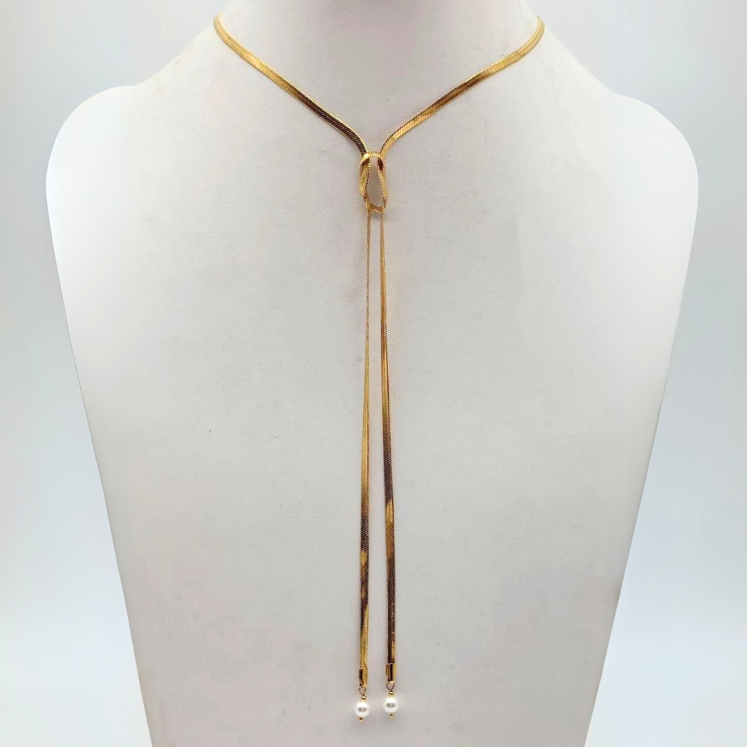 COLLAR COLGANTE NUDO - CITY GIRL