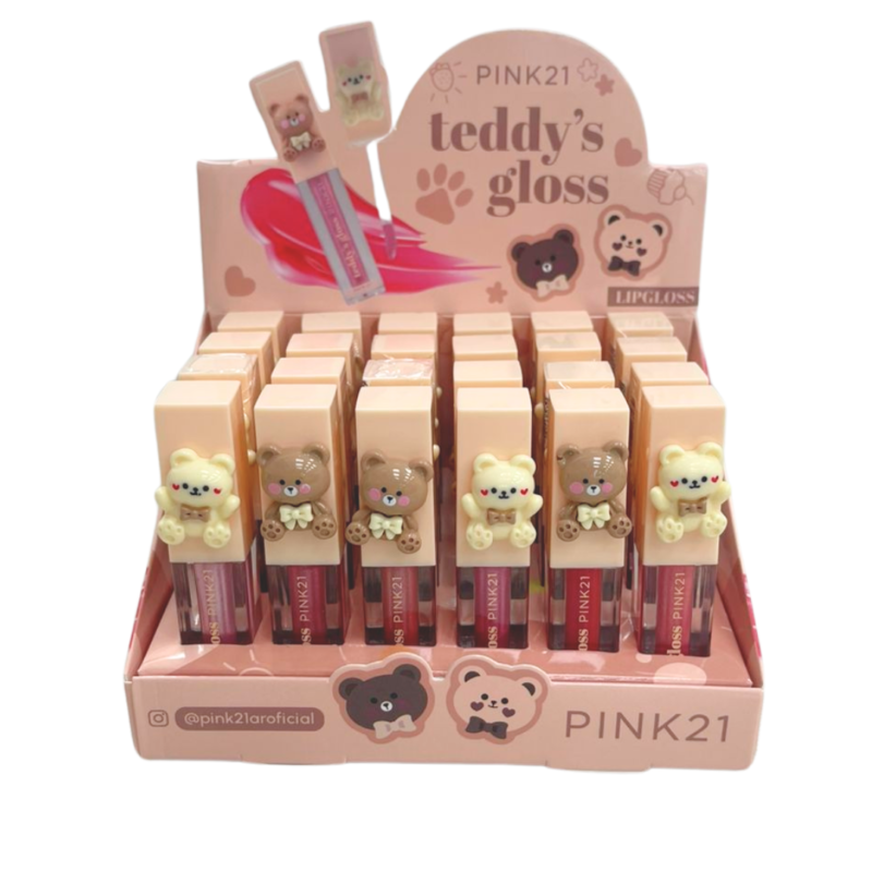 GLOSS LABIAL BRILLO PINK 21 x6