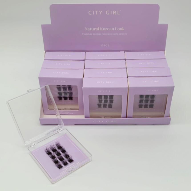 PESTAÑAS POSTIZAS ABANICO 'BOLD VOLUME' ESTILO COREANO - CITY GIRL