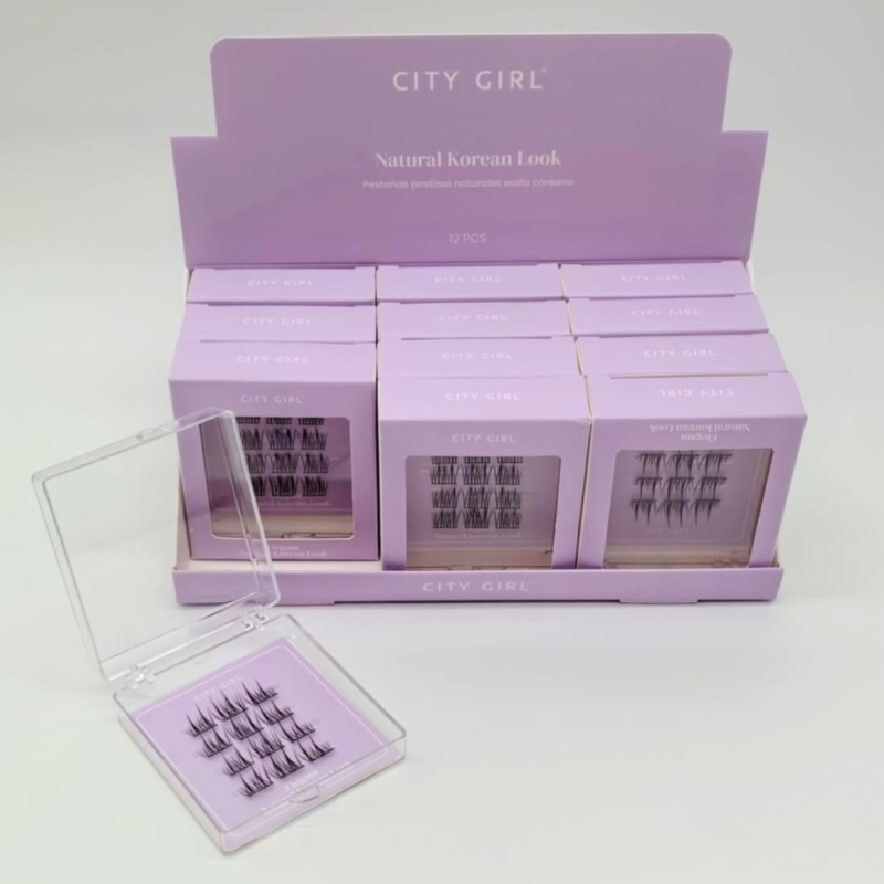 PESTAÑAS POSTIZAS ABANICO 'ELEGANT' ESTILO COREANO - CITY GIRL
