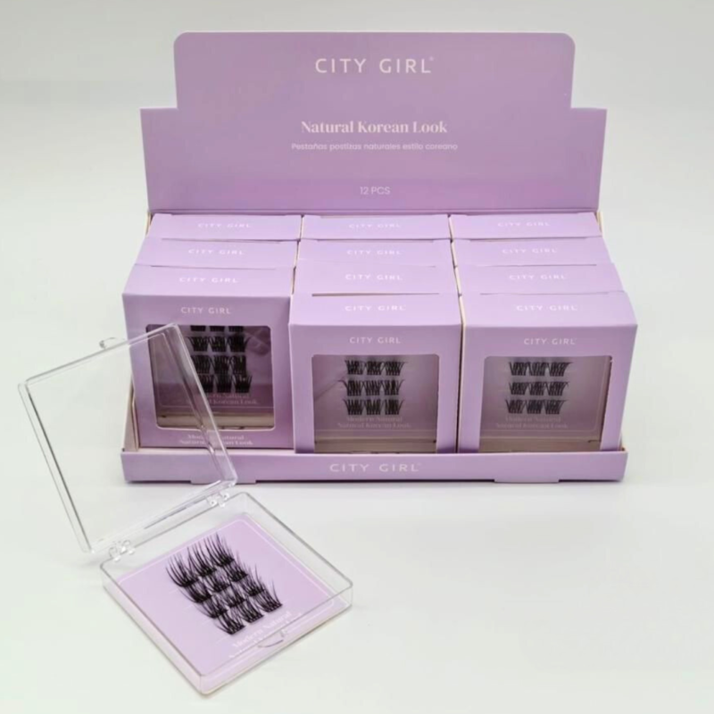 PESTAÑAS POSTIZAS ABANICO 'MODERN NATURAL' ESTILO COREANO - CITY GIRL