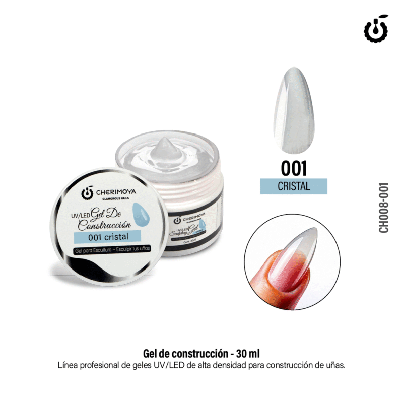 GEL DE CONSTRUCCIÓN CHERIMOYA 30ML - TONO #01 CRISTAL