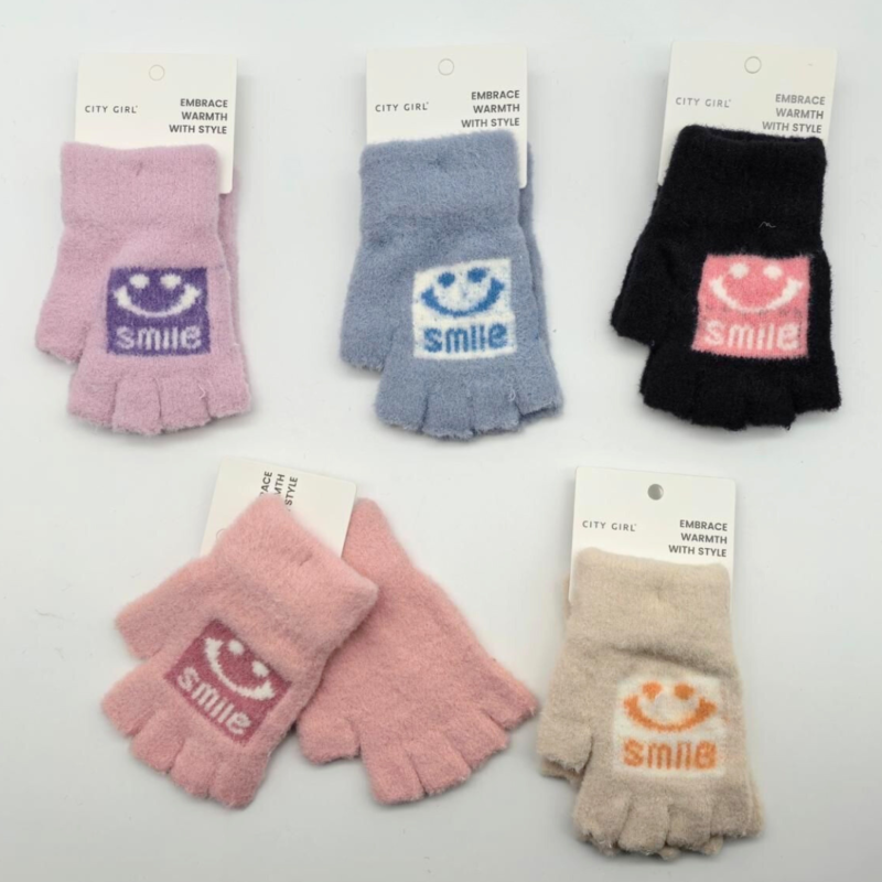 GUANTES MEDIO DEDO PARA NIÑOS - CITY GIRL