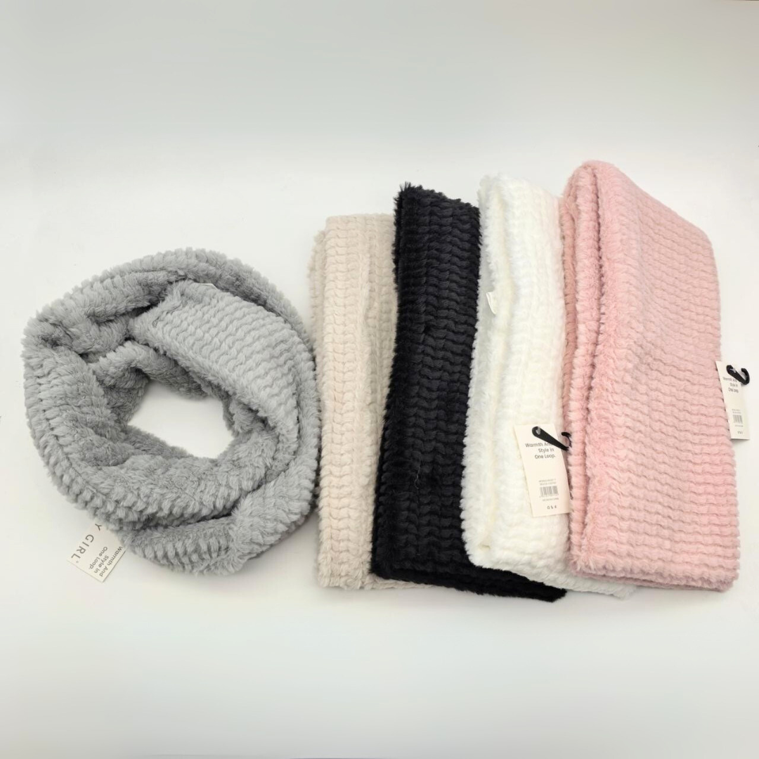 CUELLO PELUDITO DOBLE CUADRICULADO - CITY GIRL