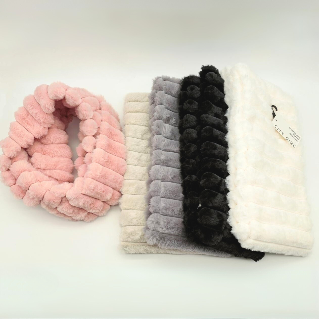 CUELLO PELUDITO DOBLE CON COSTURAS - CITY GIRL
