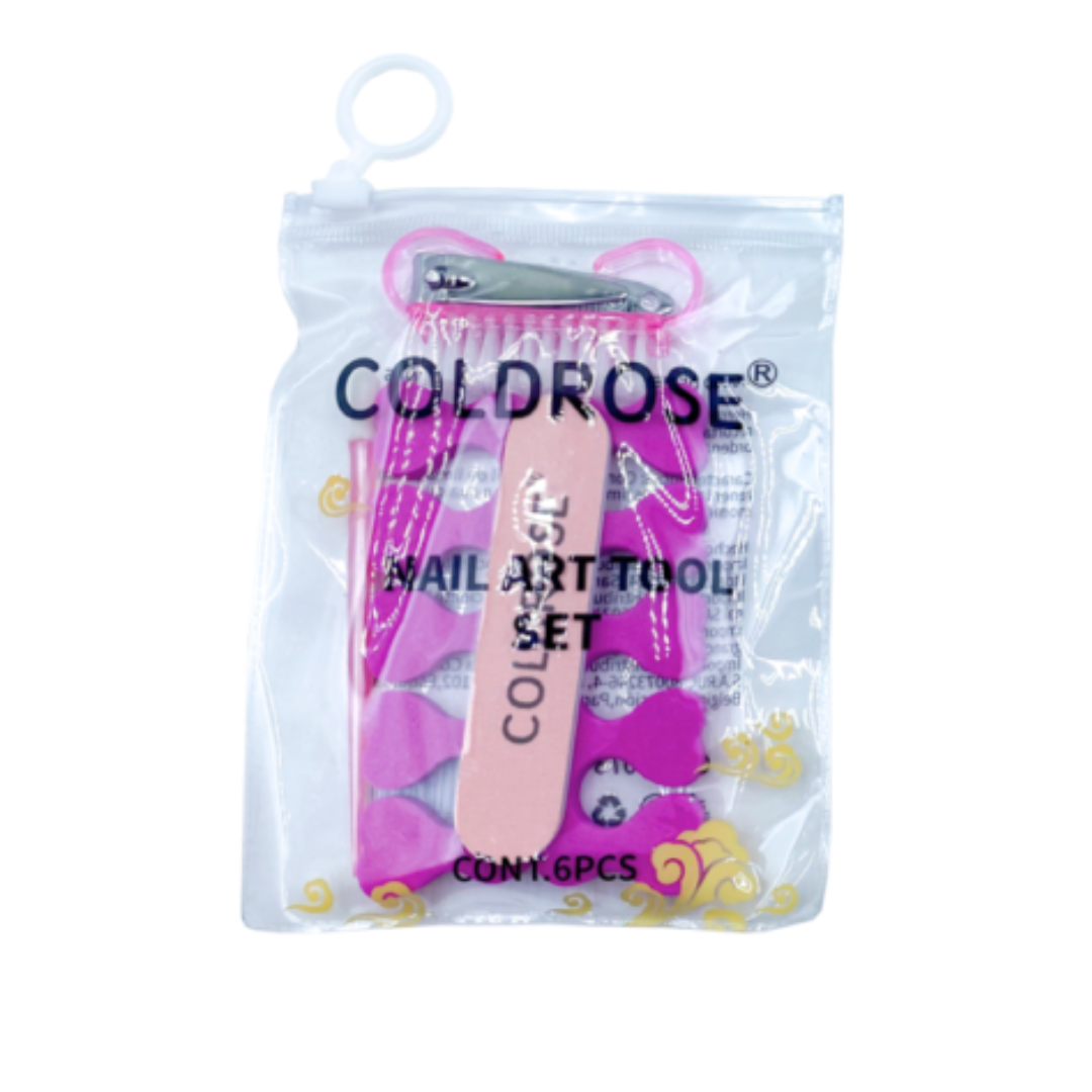 KIT DE SEPARADOR DE PIES, PULIDOR Y CORTA UÑAS CHERIMOYA