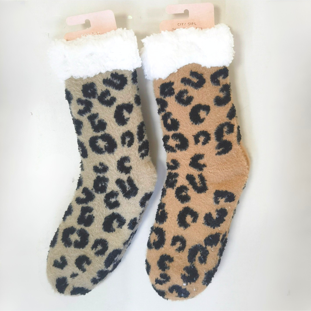 PANTUMEDIAS ANIMAL PRINT CON PELUDITO - CITY GIRL