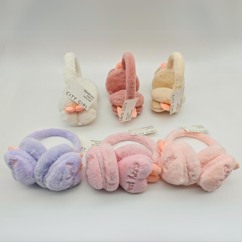OREJERAS PELUCHE CORAZON - CITY GIRL