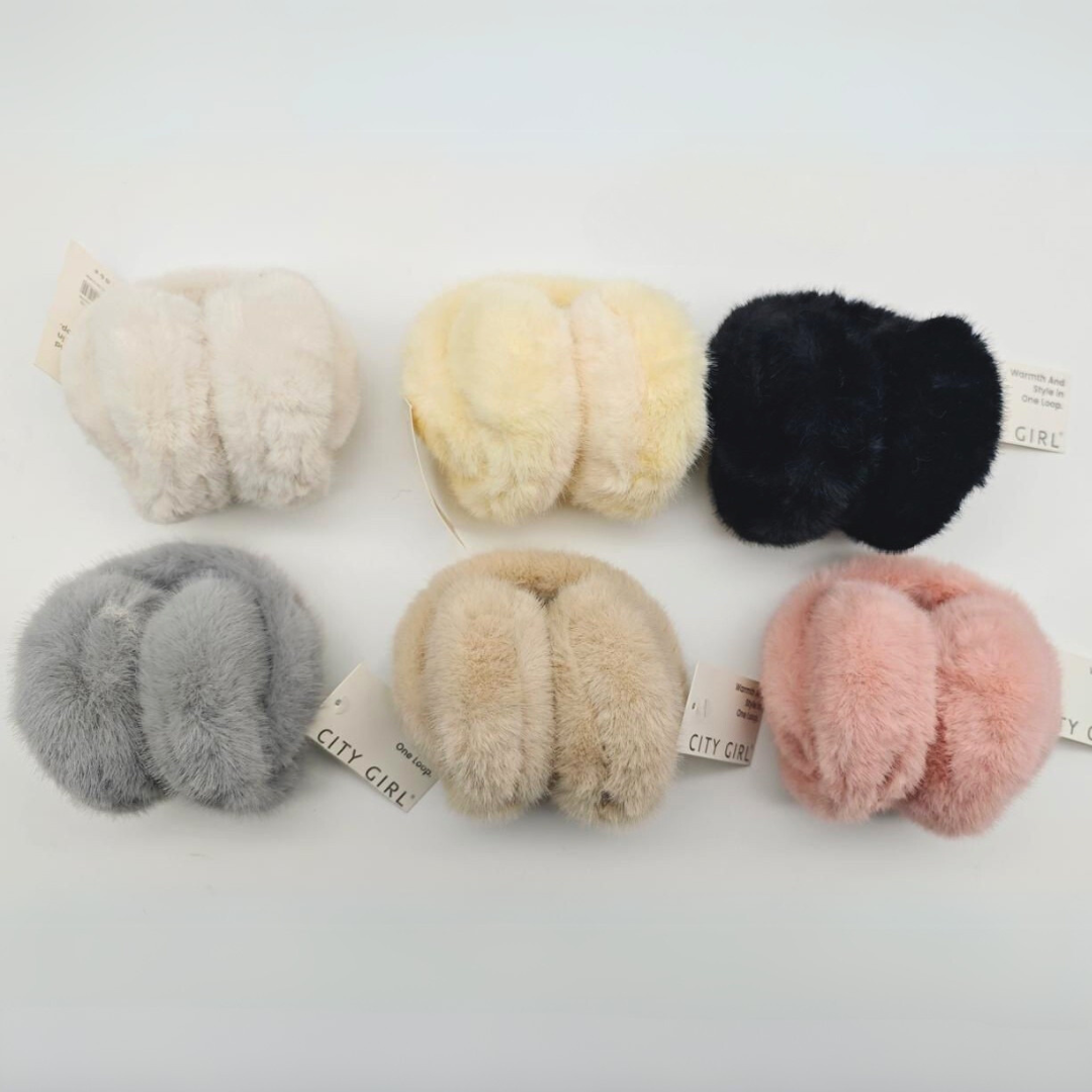OREJERAS PELUCHE - CITY GIRL