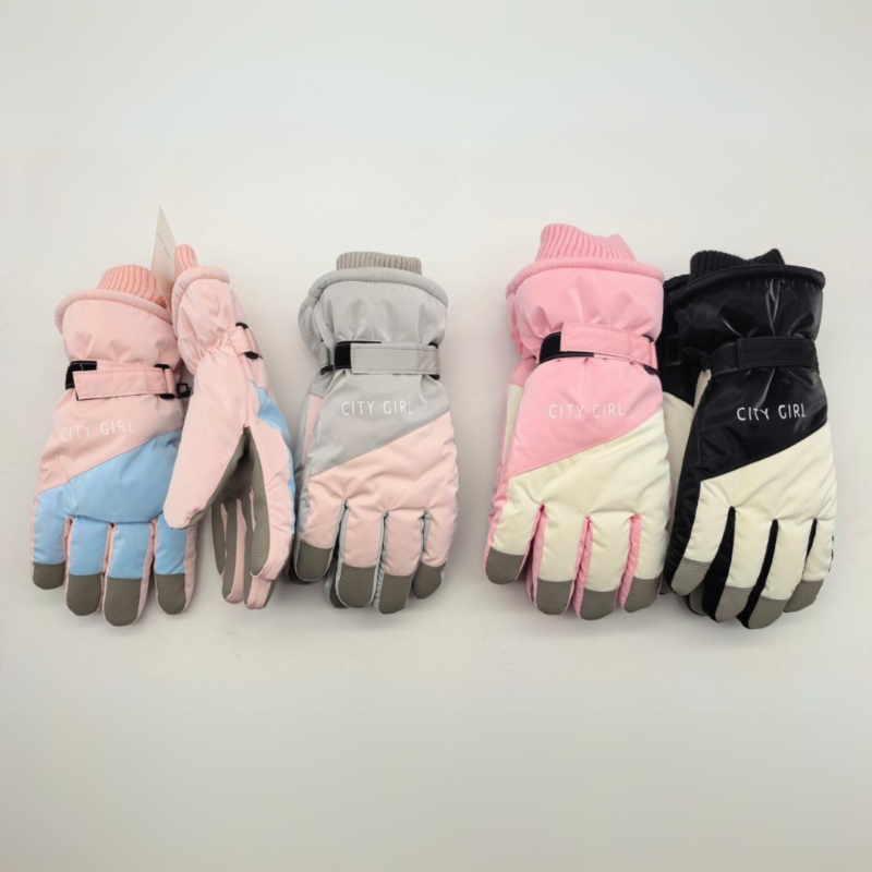 GUANTES DE NIEVE PAQUETE 12 PARES - CITY GIRL