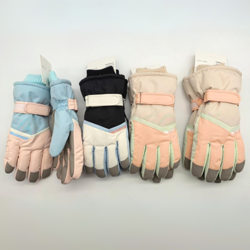 GUANTES DE NIEVE PAQUETE 12 PARES - CITY GIRL