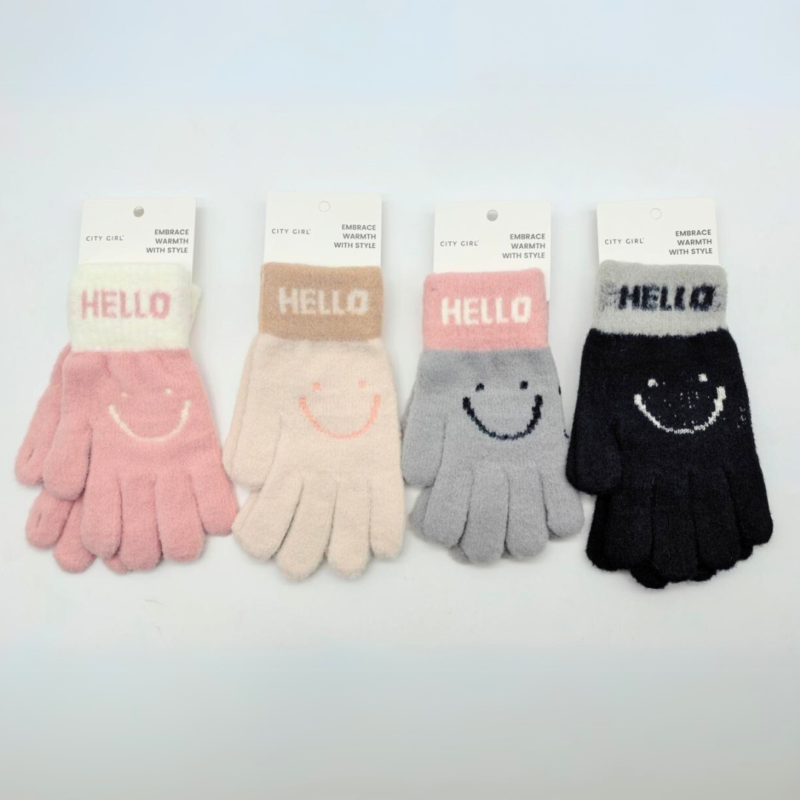 GUANTES CARITA PAQUETE 12 PARES - CITY GIRL