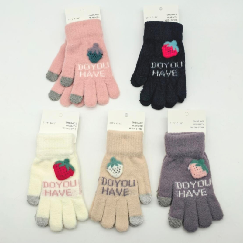 GUANTES FRUTILLA - PAQUETE 12 PARES