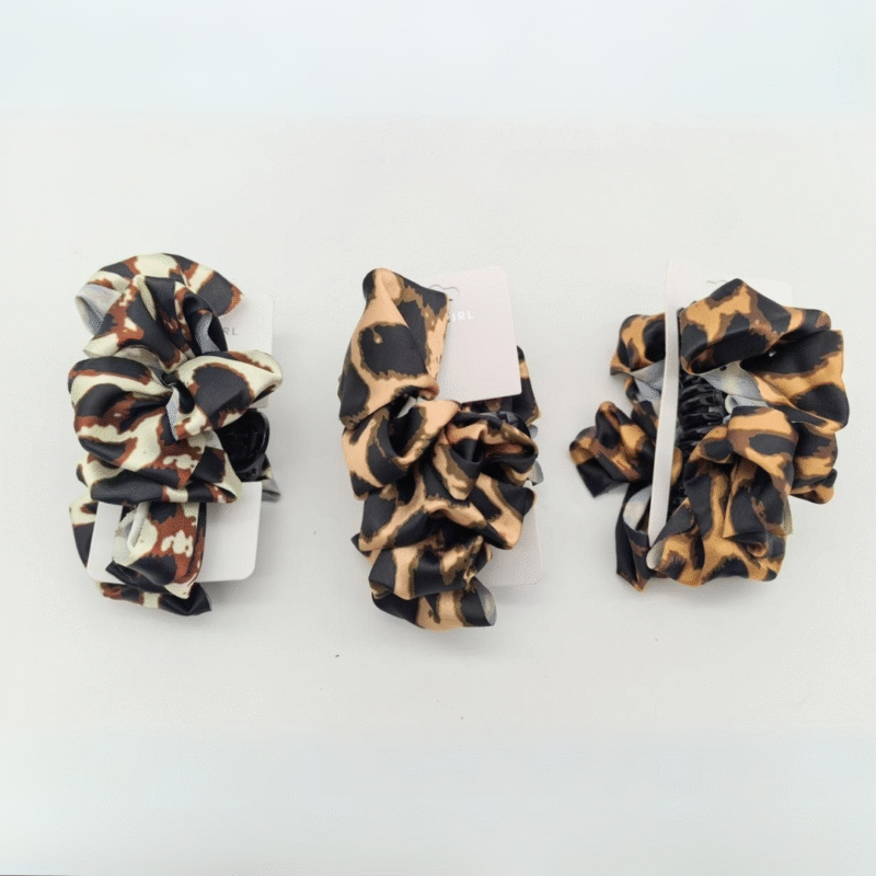 BROCHE CON SCRUNCHIE ANIMAL PRINT - CITY GIRL