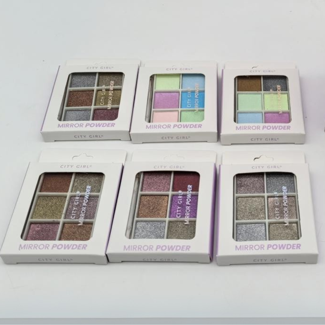 PALETA DE 6 POLVOS AURORA/ESPEJO - CITY GIRL