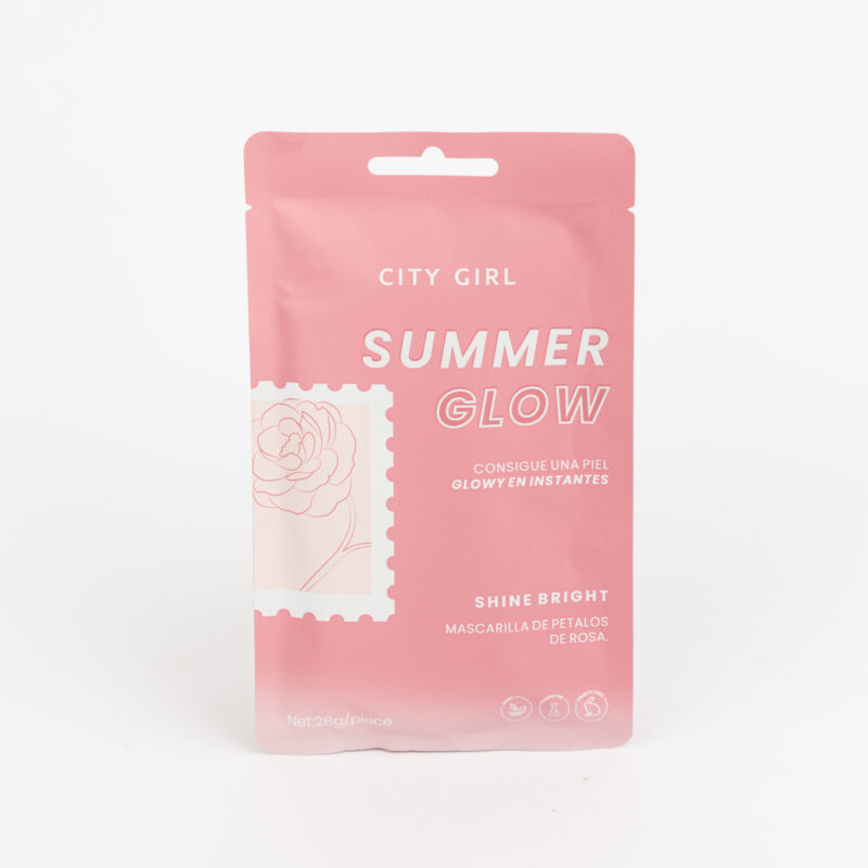 MASCARILLA FACIAL - PÉTALOS DE ROSA - CITY GIRL