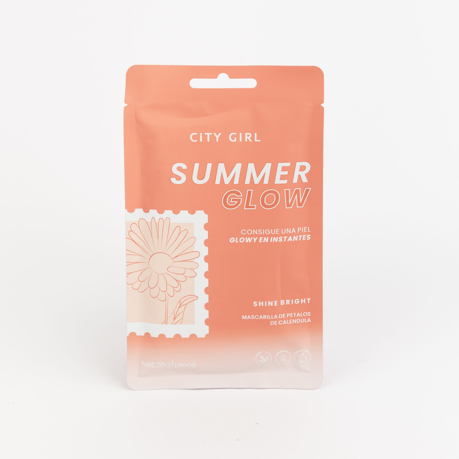 MASCARILLA FACIAL - PÉTALOS DE CALENDULA - CITY GIRL