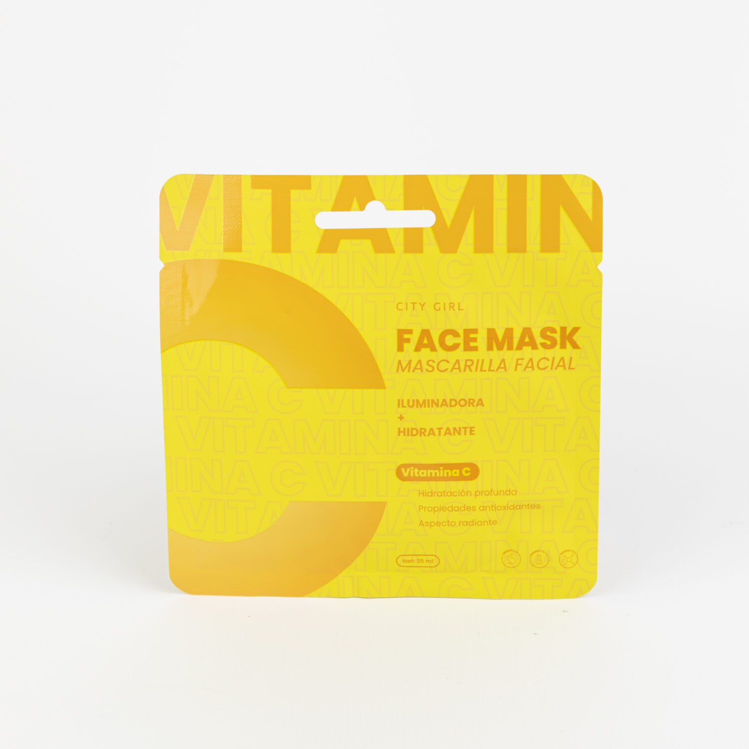MASCARILLA FACIAL CON VITAMINA C - CITY GIRL