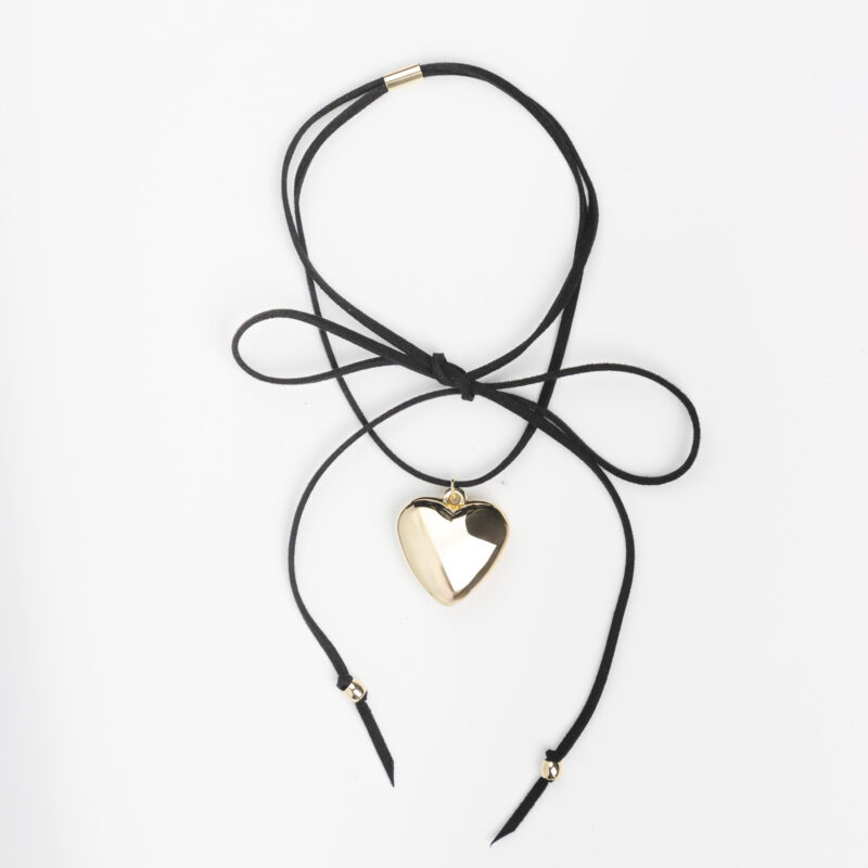 COLLAR FINO GAMUZA - CON DIJE CORAZON - CITY GIRL