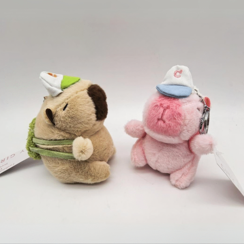 LLAVEROS CAPIBARA DE PELUCHE - CITY GIRL - PAQUETE 12U