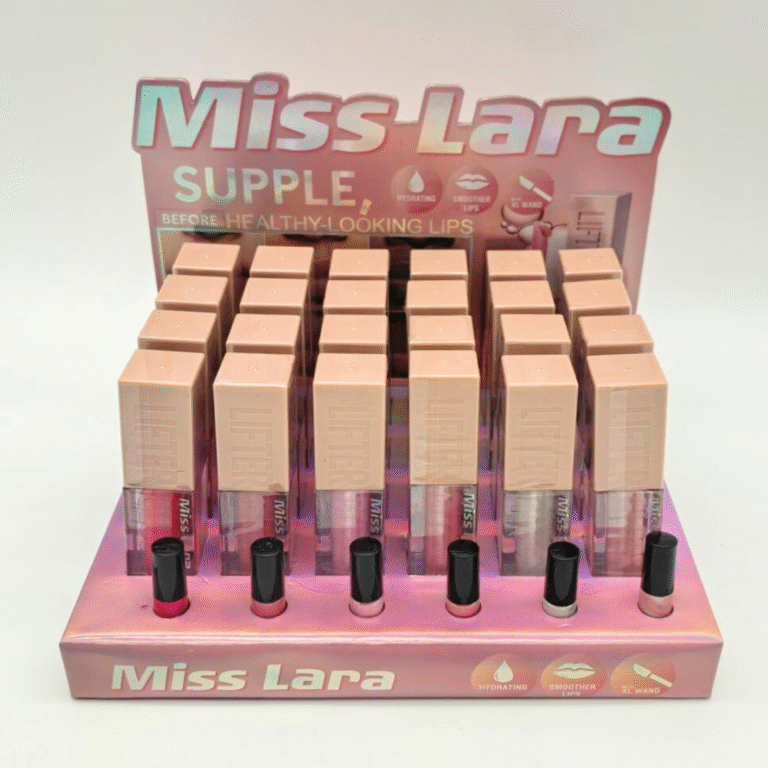 LIP GLOSS CON COLOR – MISS LARA – CAJA COMPLETA 24u – Pandora by City Girl