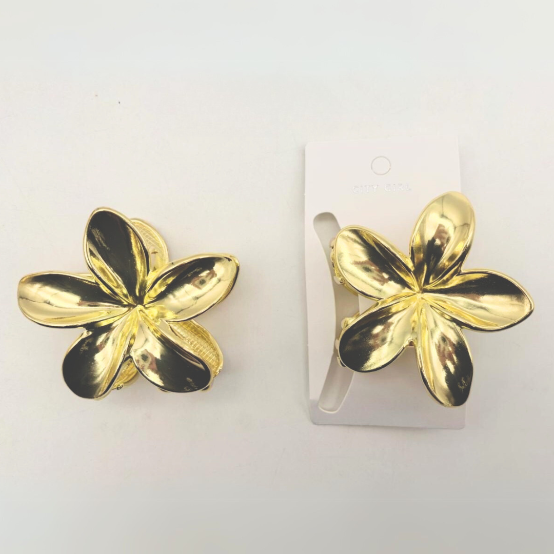 BROCHE FLOR HAWAIANA GRANDE PARA EL PELO - CITY GIRL