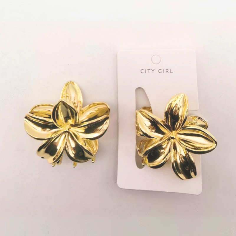 BROCHE FLOR HAWAIANA MEDIANA – PAQUETE 12 U - CITY GIRL
