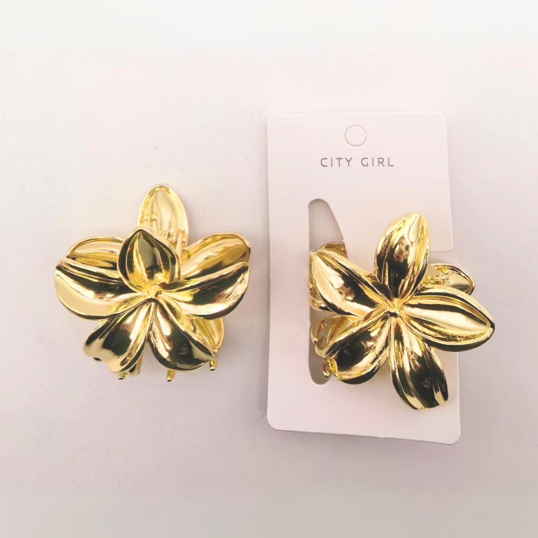 BROCHE FLOR HAWAIANA MEDIANA – PAQUETE 12 U - CITY GIRL