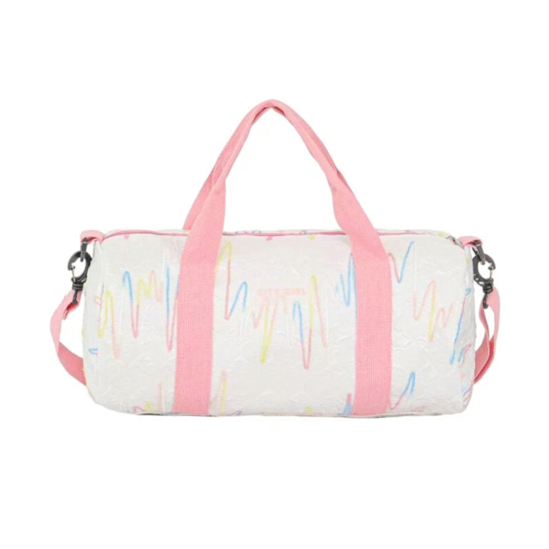 BOLSO DE VIAJE CON LINEAS DE COLORES - CITY GIRL - Imagen 2