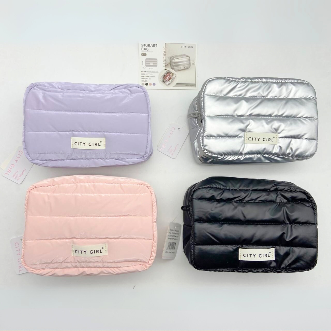 PORTA COSMÉTICOS / NECESER PUFFER - CITY GIRL
