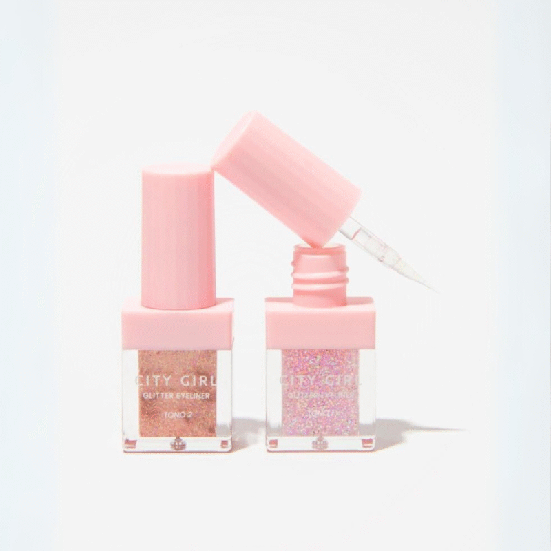 MINI DELINEADOR CON GLITTER - CAJA COMPLETA DE 20U - CITY GIRL - Imagen 2