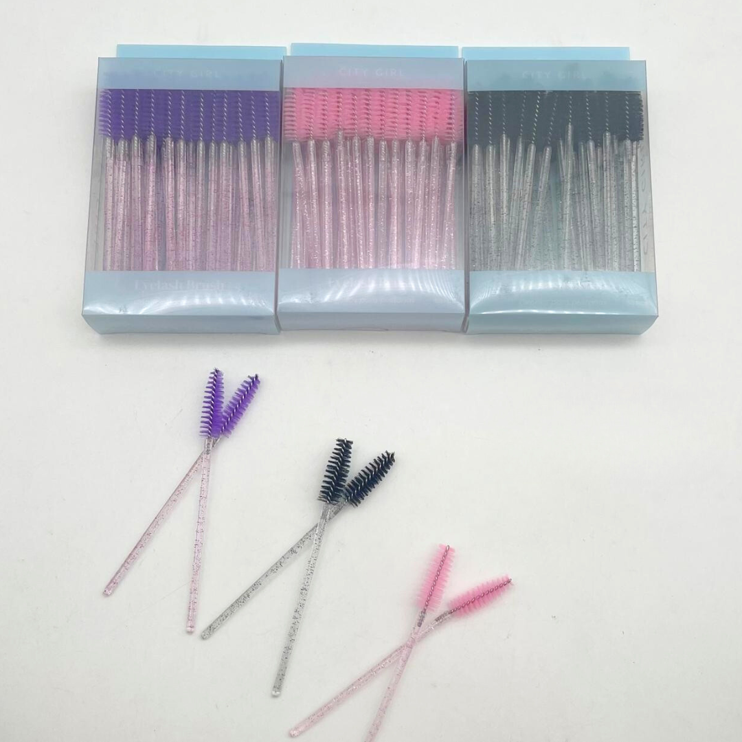 CEPILLOS PARA PESTAÑAS CON GLITTER - CITY GIRL