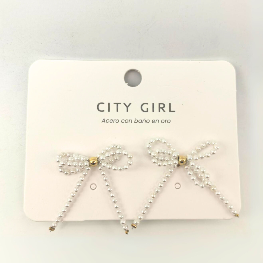 AROS MOÑOS DE PERLAS - CITY GIRL
