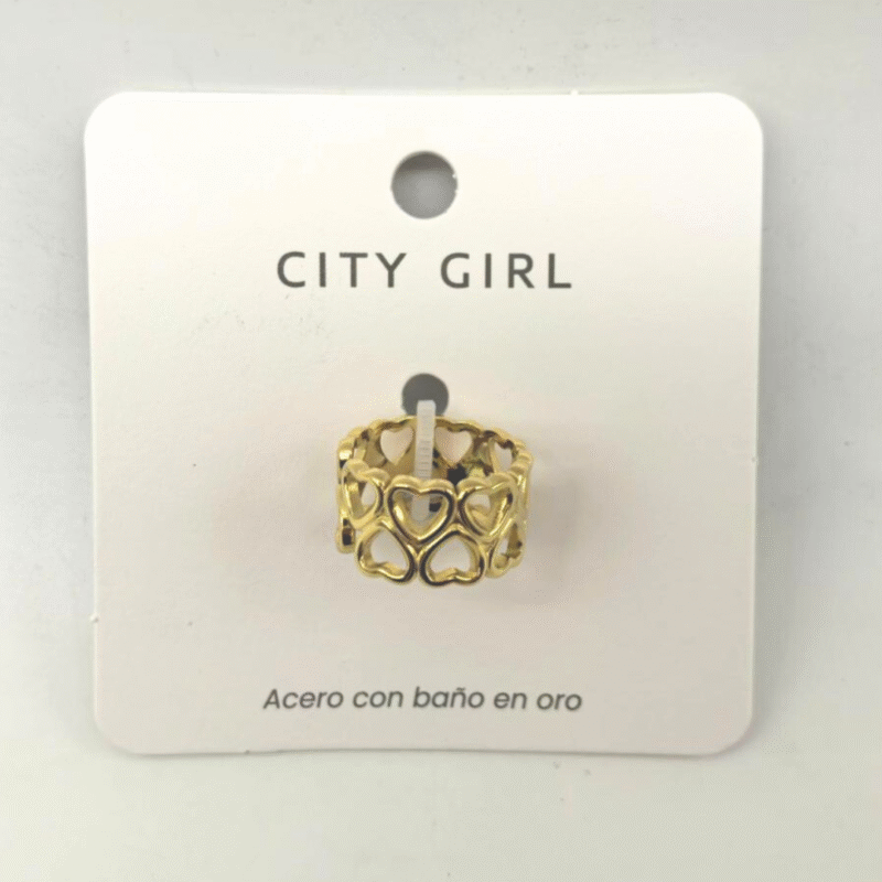 ANILLO CORAZONES - CITY GIRL