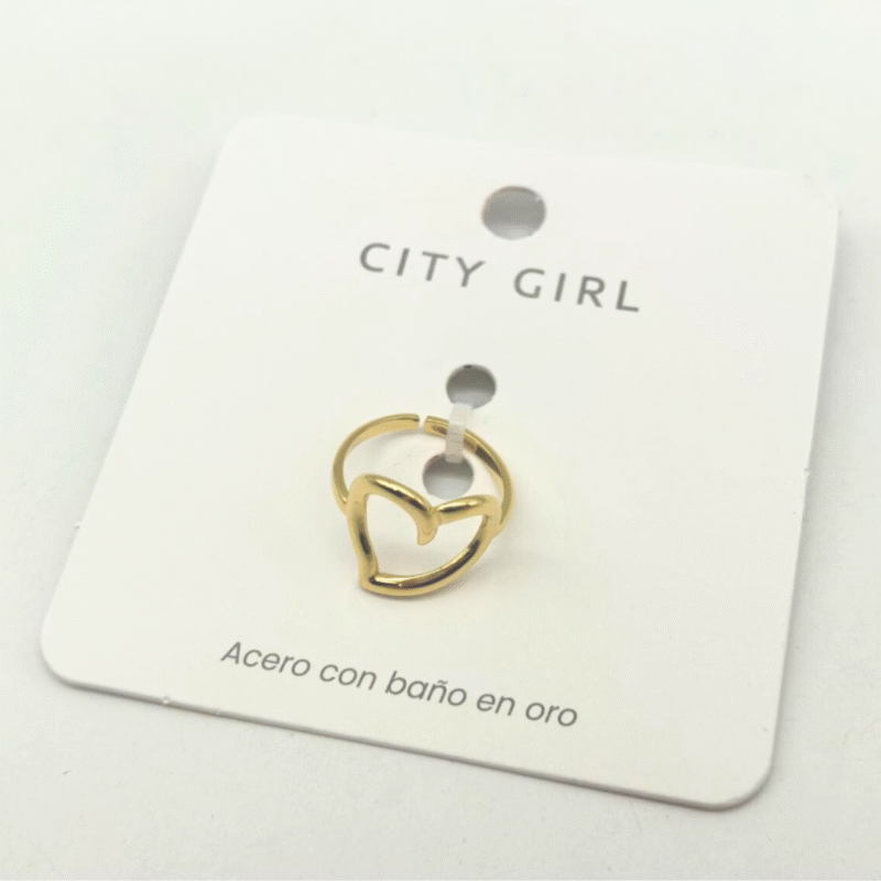 ANILLO CORAZON - CITY GIRL