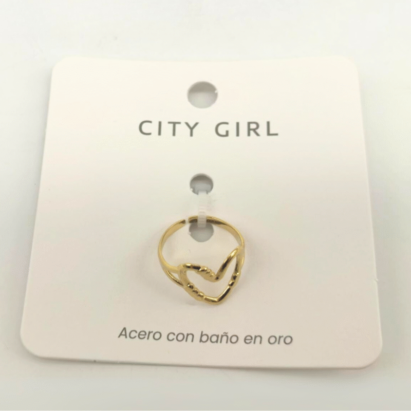 ANILLO CORAZÓN - CITY GIRL