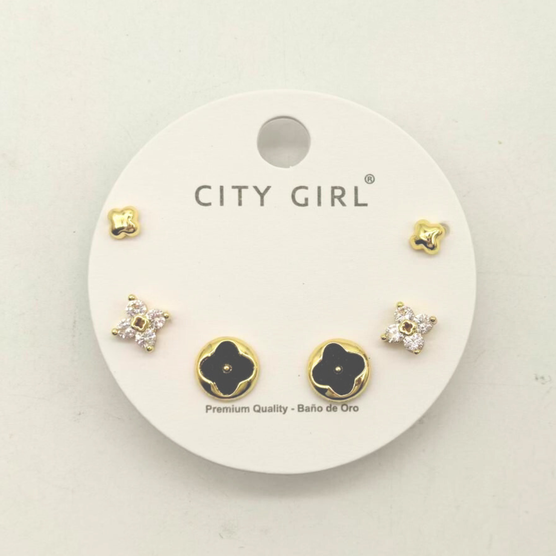 SET DE AROS - CITY GIRL