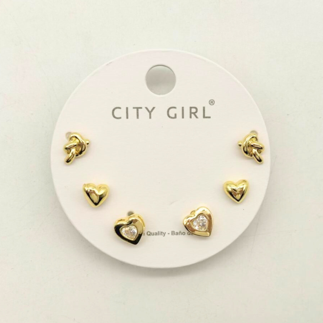 SET DE AROS - CITY GIRL