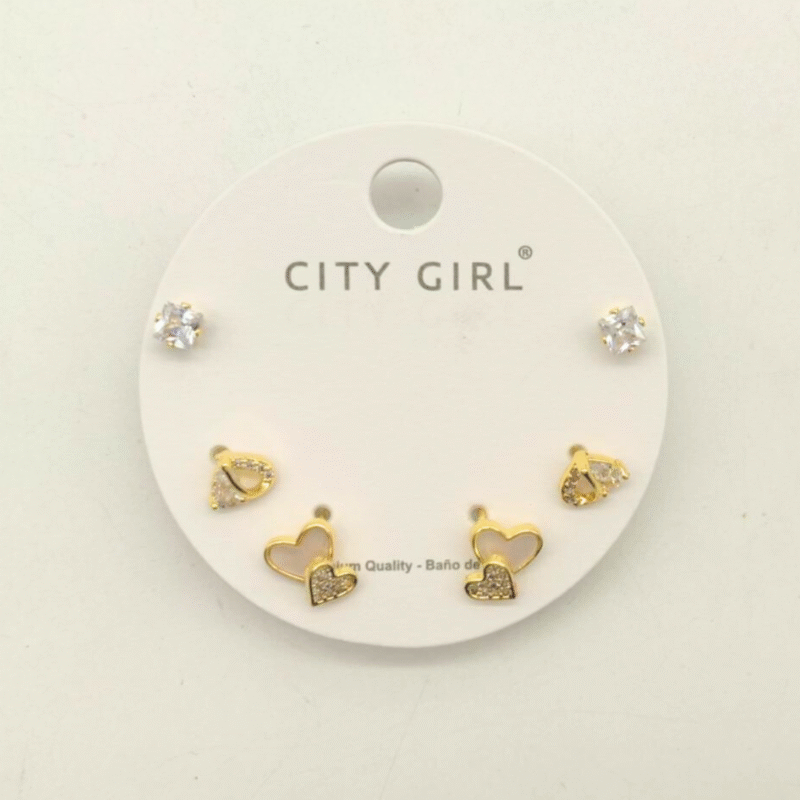 SET DE AROS - CITY GIRL