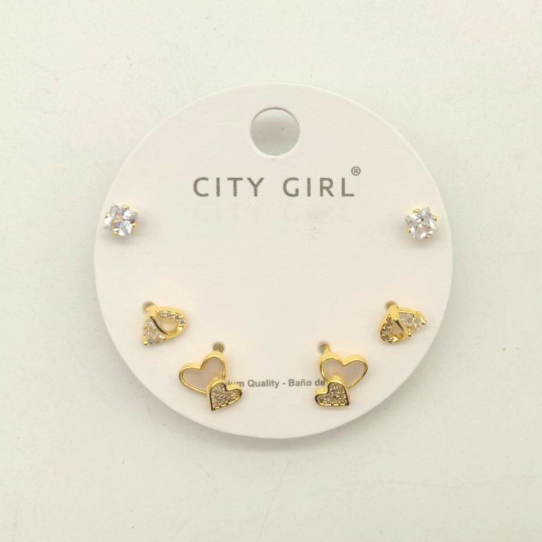 SET DE AROS - CITY GIRL