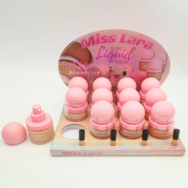 BASE LIQUIDA MISS LARA - CAJA COMPLETA 12 U