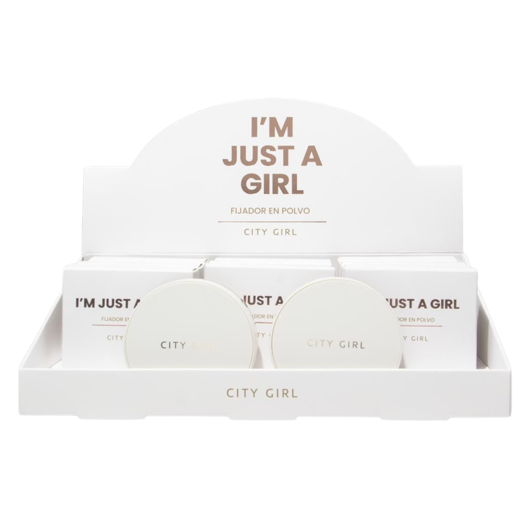 POLVO FIJADOR - CAJA COMPLETA 11 U - CITY GIRL