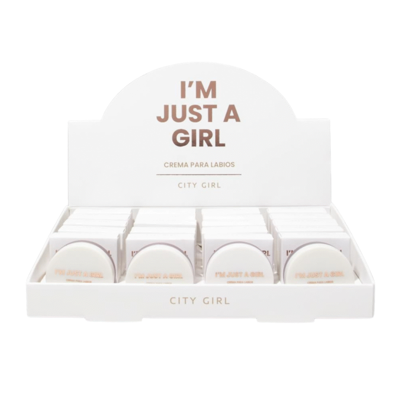 CREMA PARA LABIOS - CAJA COMPLETA 24 U - CITY GIRL