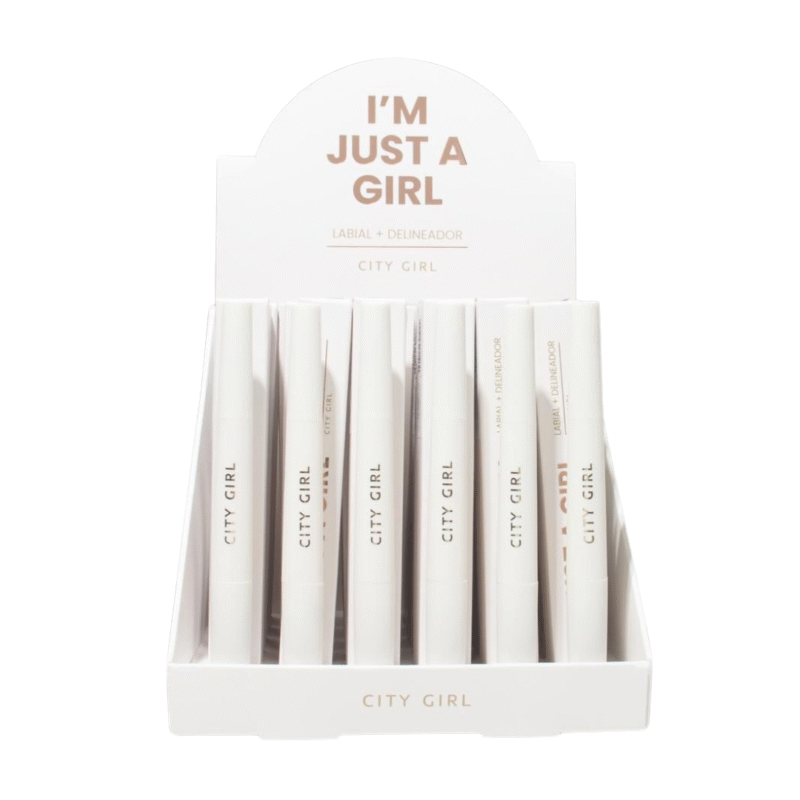 LABIAL + DELINEADOR - CAJA COMPLETA 36 U - CITY GIRL