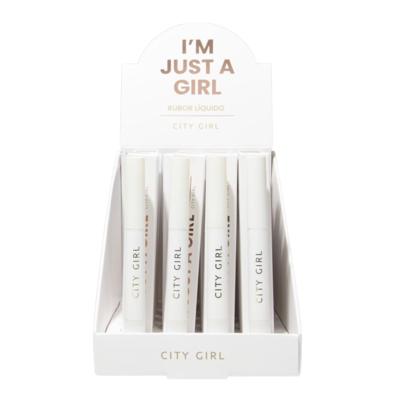 RUBOR LIQUIDO EN LÁPIZ CON ESPONJITA - CAJA COMPLETA 24 U - CITY GIRL