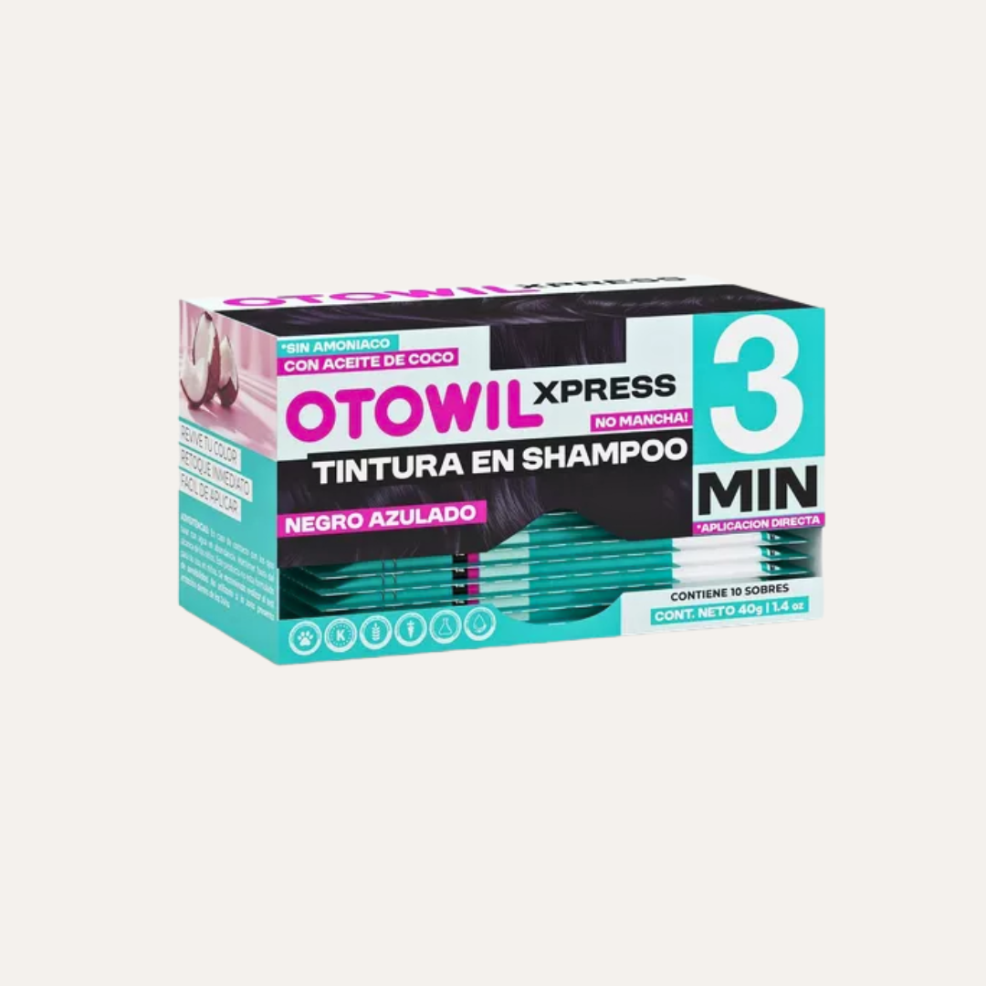 TINTURA EN SHAMPOO EXPRESS *NEGRO AZULADO – OTOWIL