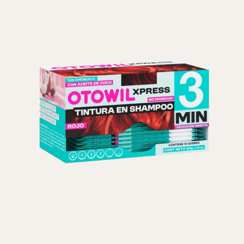 TINTURA EN SHAMPOO EXPRESS *ROJO – OTOWIL