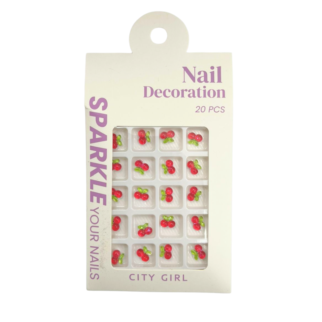 CEREZAS - APLIQUES PARA UÑAS - CITY GIRL