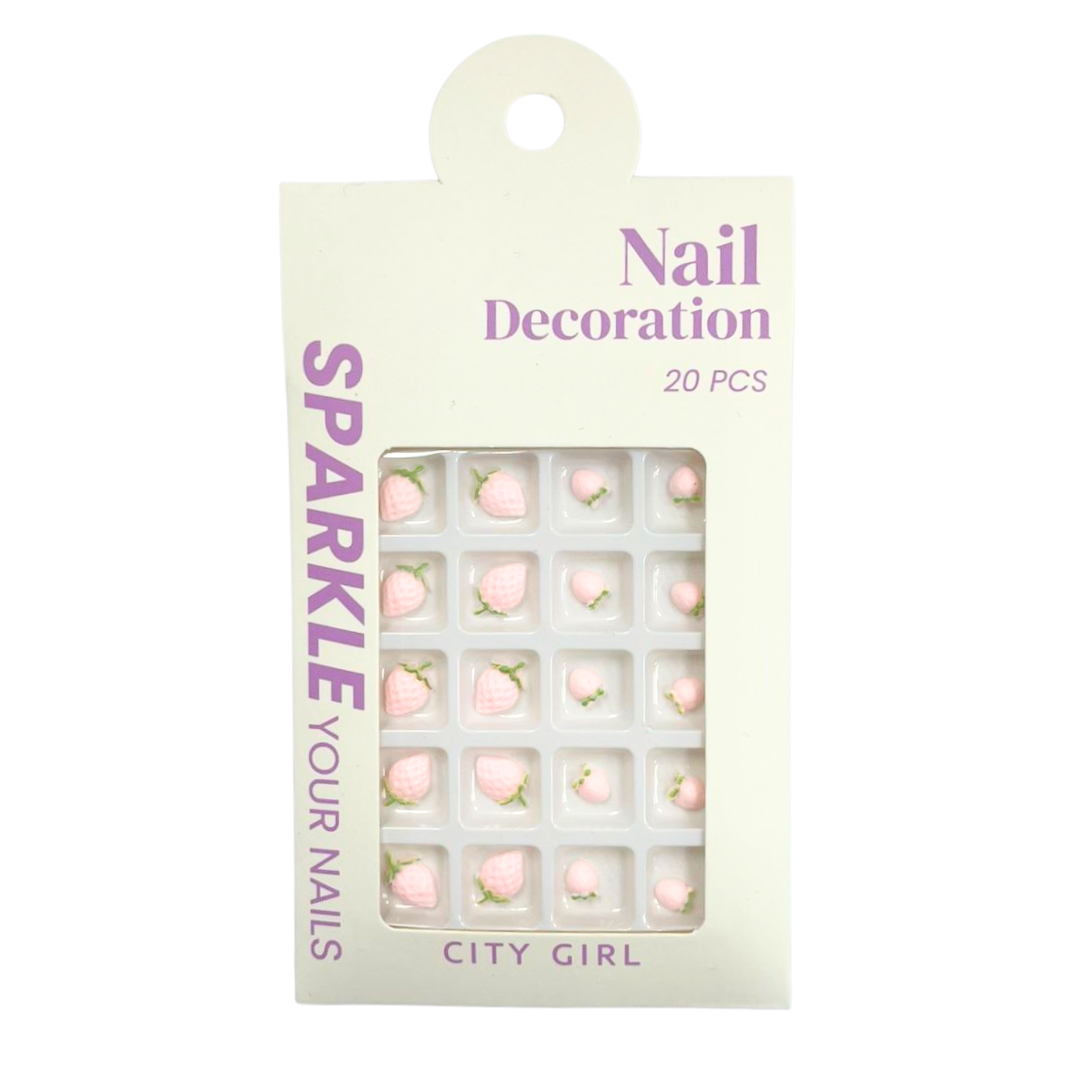 FRUTILLAS - APLIQUES PARA UÑAS - CITY GIRL - Imagen 3