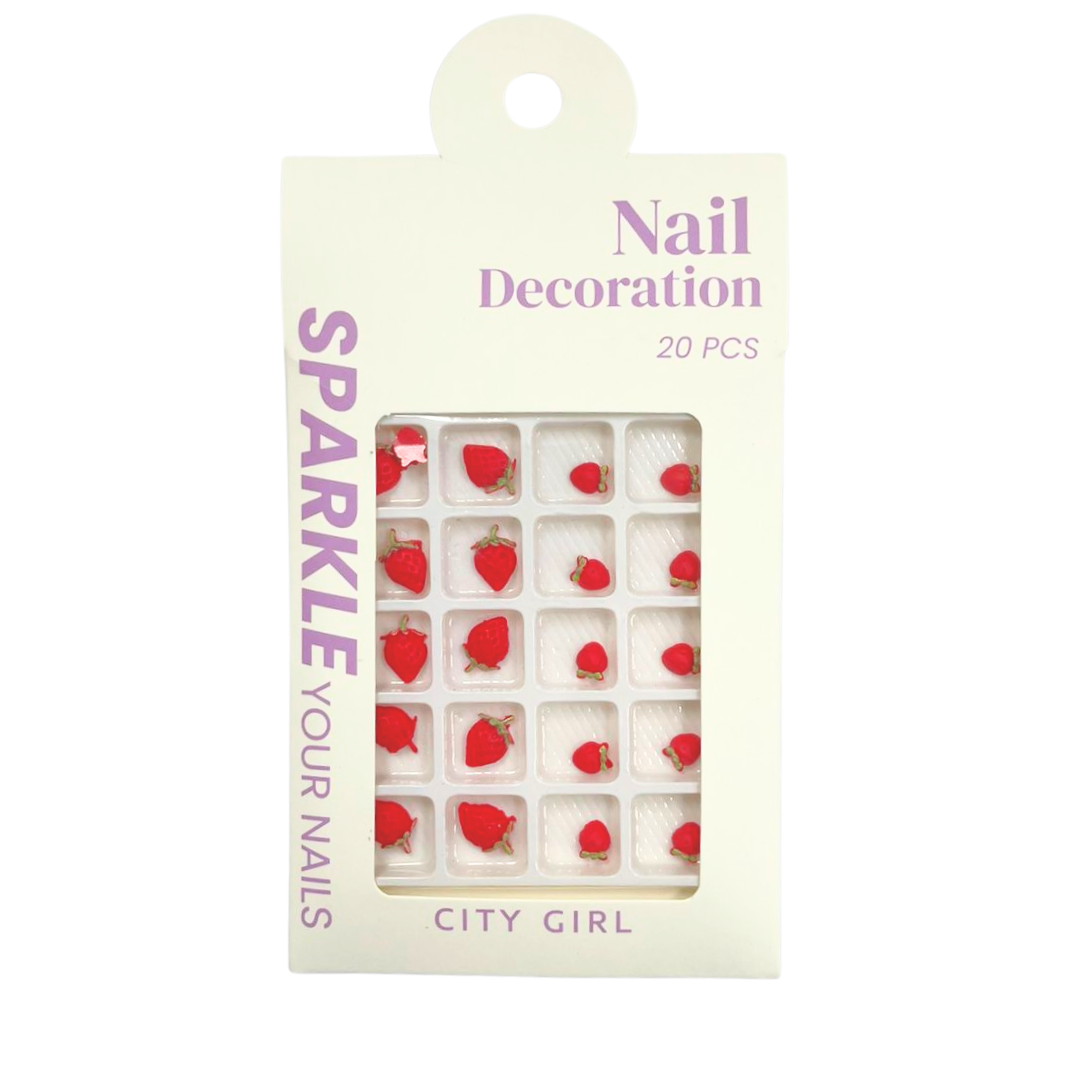 FRUTILLAS - APLIQUES PARA UÑAS - CITY GIRL